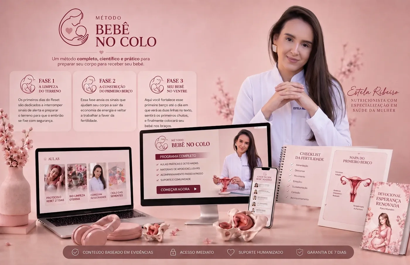 Mockup completo do Método Bebê no Colo e bônus